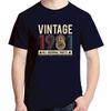 Vintage 1981 Original Parts Funny Birthday Fashion Graphic T Shirts Cotton Short Sleeve Tshirts High Quality Unisexs Clothes