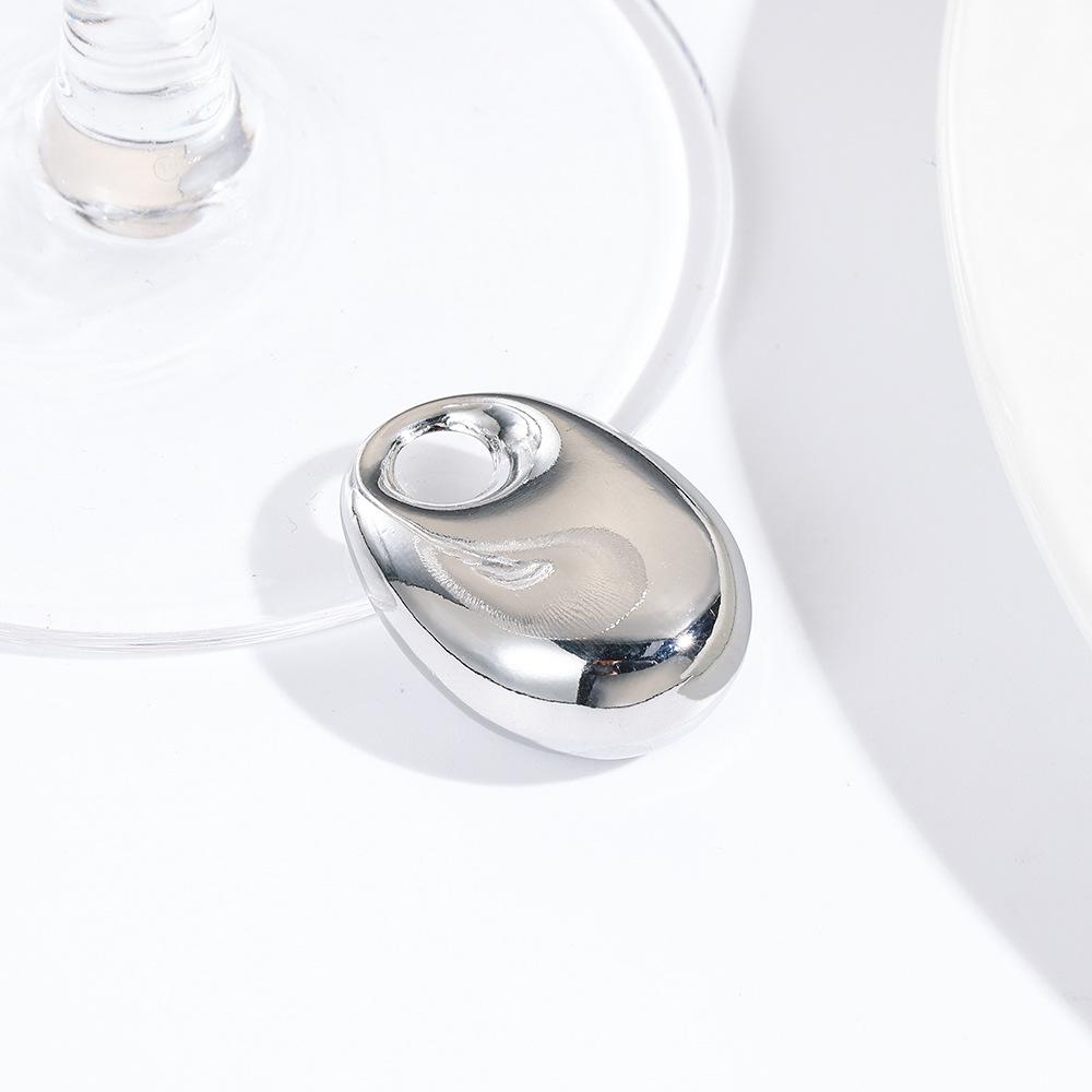 3 Batches Geometric Three-dimensional Hollow Copper Star Football Water Drop Pendant Necklace Pendant Jewelry Making Charm