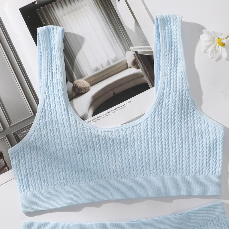 Conjunto de Yoga Transfronterizo Estampado: Tanga y Camiseta sin Hilos y Transpirables