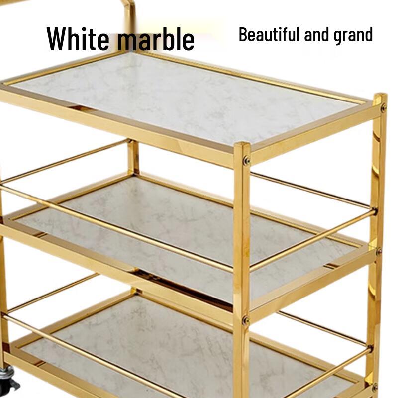 Modern Steel Wood Serving Cart