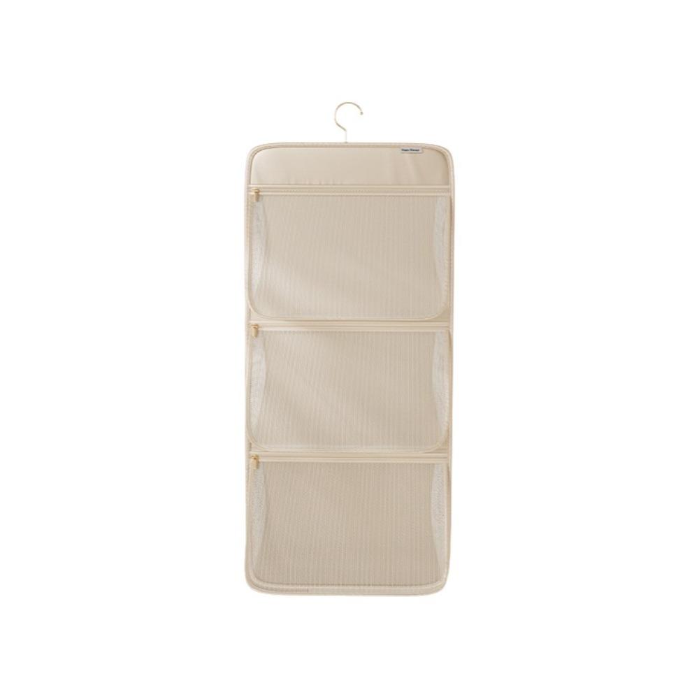Space-Saving Hanging Clothes Organizer Zippered Mesh Underwear Storage Bag Large Capacity Foldable Closet Socks Dispenser