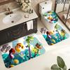 3Pcs Flannel Toilet Mat Set MTSJTrayman Bathroom Rug Bath Carpet Non Slip Home Decor