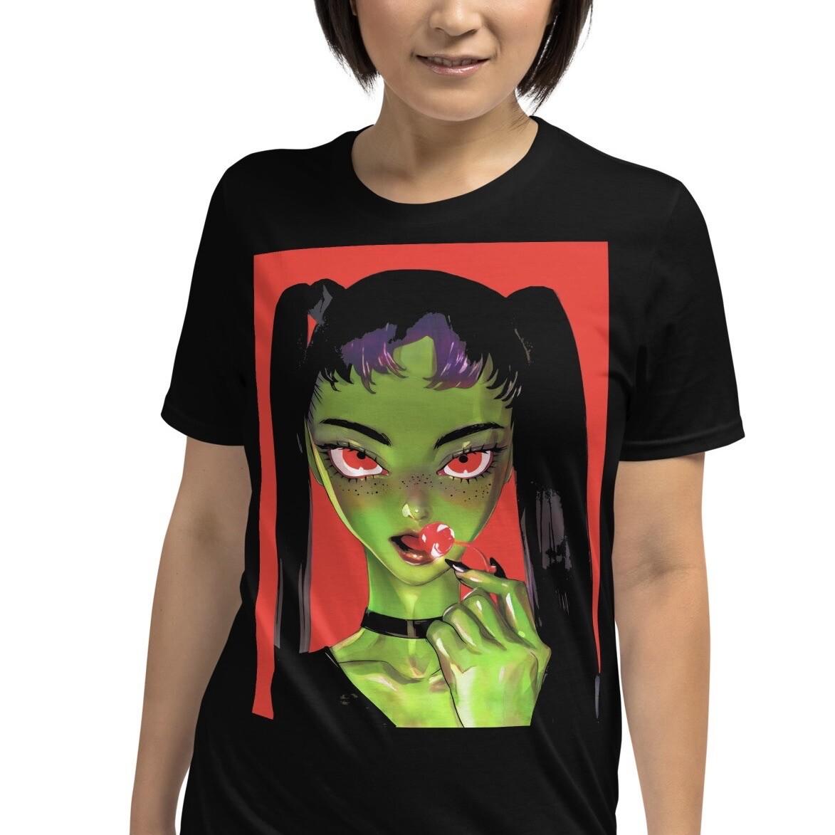 Anime Girl Zombie Demon Harajuku Kawaii Horror Short-Sleeve Unisex T-Shirt Mens Womens Tees Top 4XL