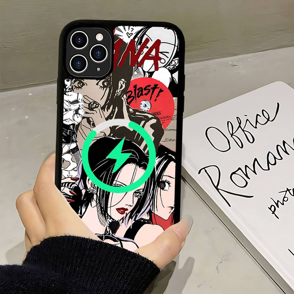 Comics Oosaki Nana Hot Japan For Magsafe Magnetic Phone Case Wireless PC+TPU For IPhone 11 12 13 14 15 16 17 Pro Max Plus