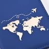 Leather passport holder Business travel document bag Passport cover Men's and women's passport carrying bag PU card holder