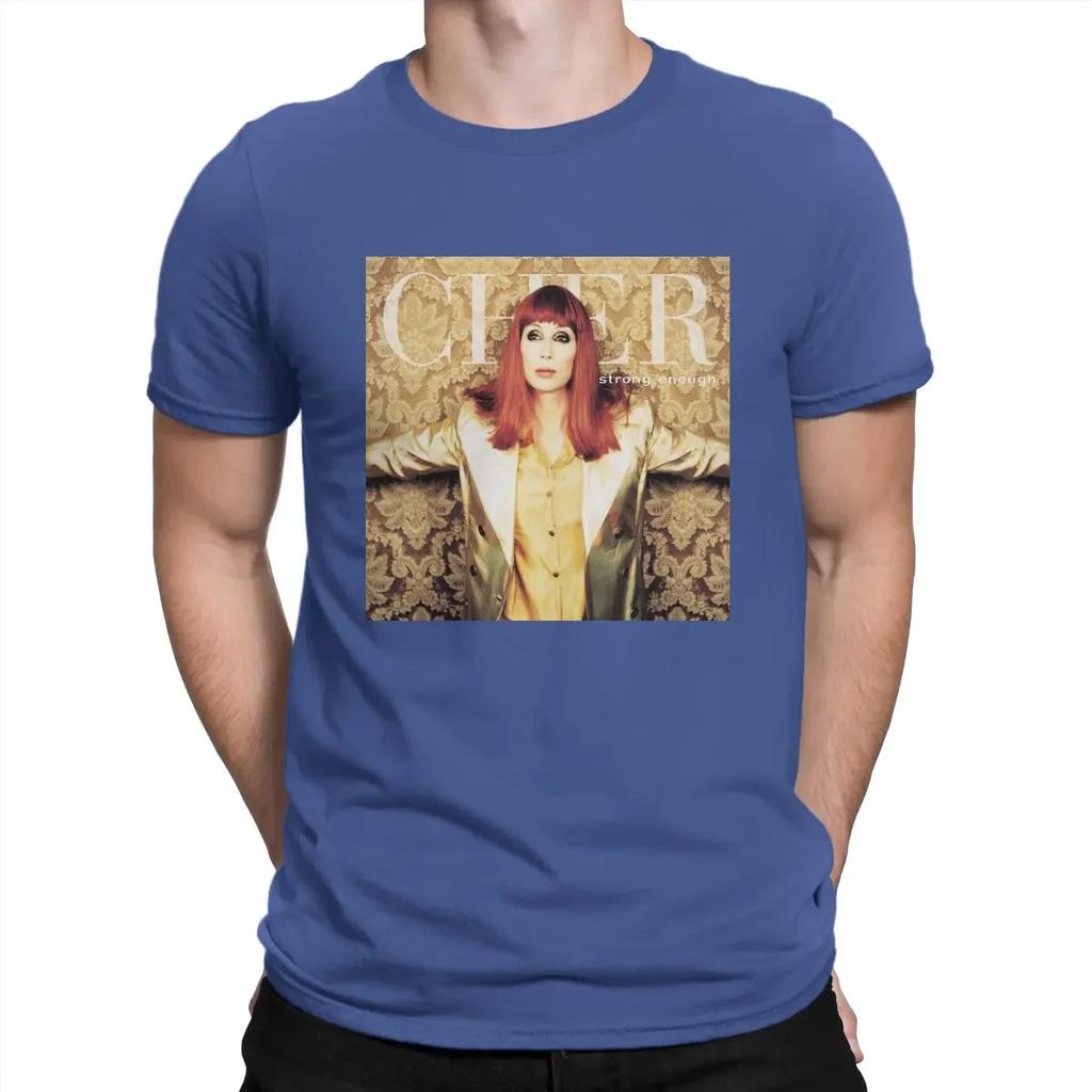 Distinctive Gift Clothes OutdoorWear C-Cher Singer Creative TShirt for Strong Enough Music Round Neck Pure Cotton T Shirt