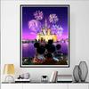 Disney Diamond Painting Mickey and Minnie Castle Fireworks Romantic Freeze-frame Wall Decoration Full Diamond Cross-stitch DIY Gift Home Decoration