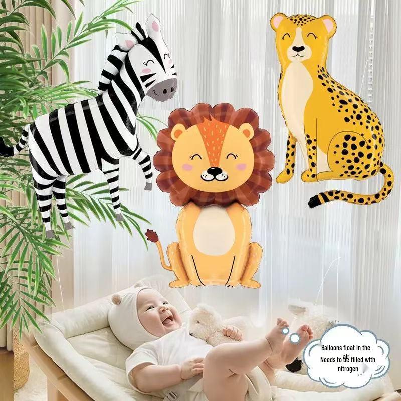 Cartoon Animal & Fruit Helium Balloons for Baby Tracking 