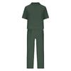 European & American Plus Size Women's Casual Summer Two-Piece Set with Short Sleeve Round Neck