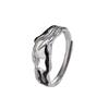 Tichia Sunrise & Sunset Couple Rings - S925 Sterling Silver, Unique, High-End Open Design.