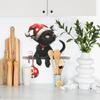 Kreativ Julstämning Liten Svart Katt Vardagsrum Entré Dekoration Klistermärken