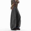 Old Money Style Retro Woolen Material Scimitar Casual Pants Men's Autumn and Winter New Loose Drape Trendy Brand Solid Color Wide-leg Trousers