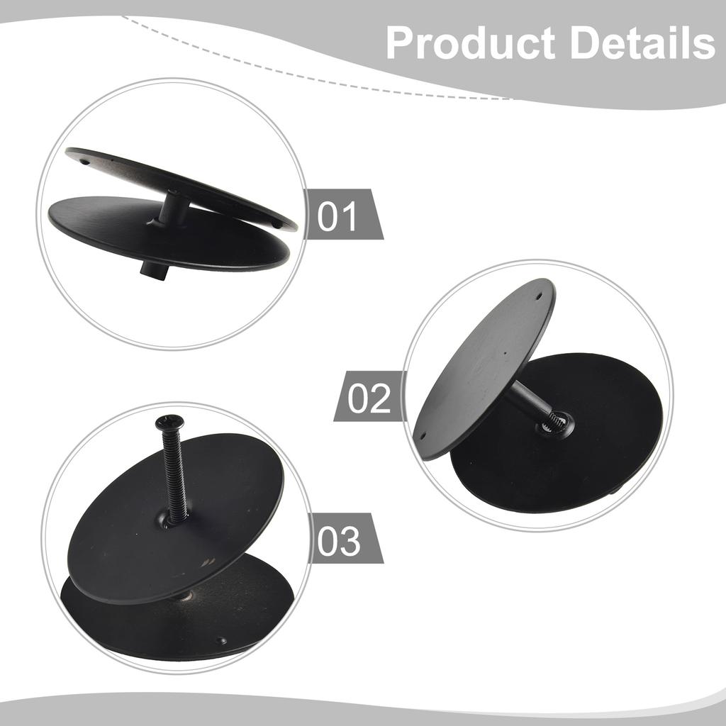 Door Renovation Deadbolt Cover Door Knob Plate Cover Solution Diameter 2-5 8in Long-lasting Use Neat Appearance