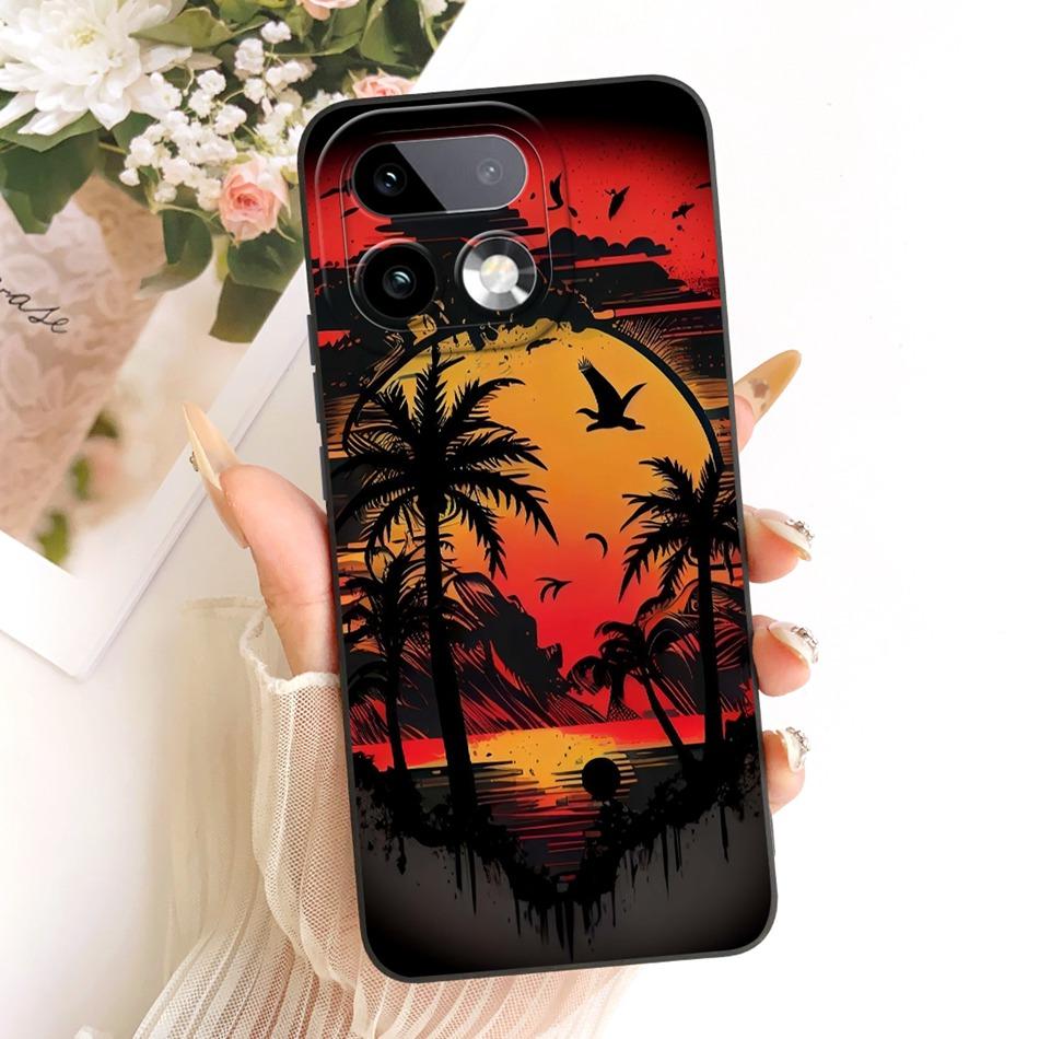Dla Realme 16 Pro+ 16Pro 2026 Modne Etui Malowane Plaża o Zmierzchu na Telefon Dla Realme 16 Pro Plus 5G Miękkie Silikonowe Pokrowce Zderzaki