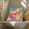 Pokemon Gym Leader Collection Anime Plush Pillow Cover Soft Short Plush Cushion Cover For Sofa Bedroom Home Decor Gift