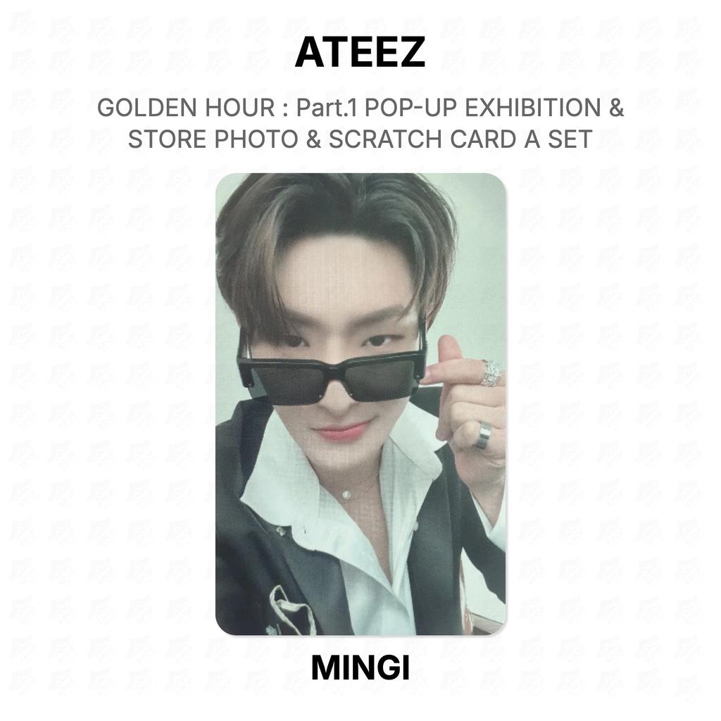 ATEEZ GOLDEN HOUR : Part.1 POP-UP EXHIBITION & STORE PHOTO & SCRATCH CARD A SET Official Photocard