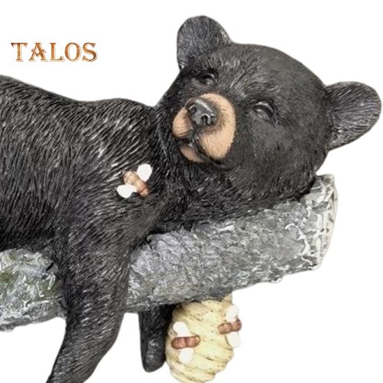 Medvědí socha Ručně malovaná Obal na strom Socha Snadná instalace Rozmarná Venkovní Pryskyřičná Medvědí socha