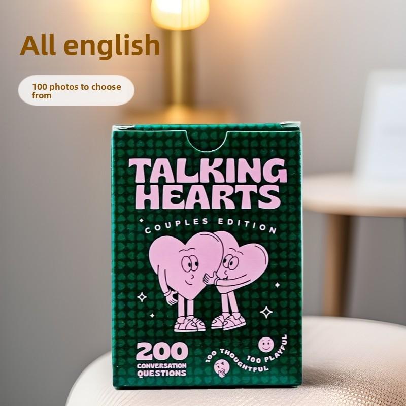 Talking Hearts Couples Edition Paper Card Game For Romantic Date Nights