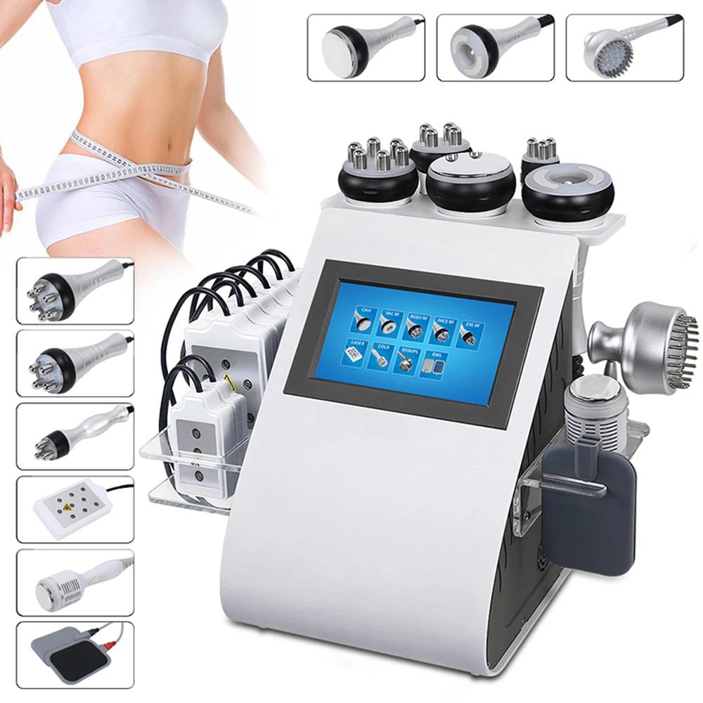 9-in-1 Professional Beauty Device RF Skin Lifting Cavitation Body Contouring Equipment