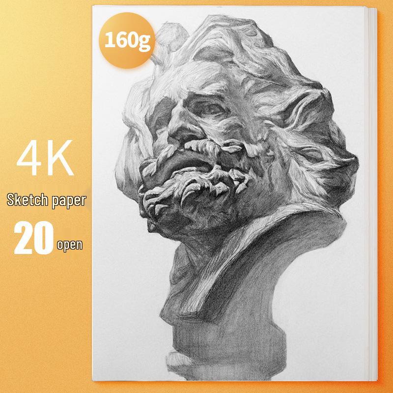 Colección de Libros de Boceto 8K, Gouache 4K, Acuarela Octavo 16K y Papel Grueso para Dibujo