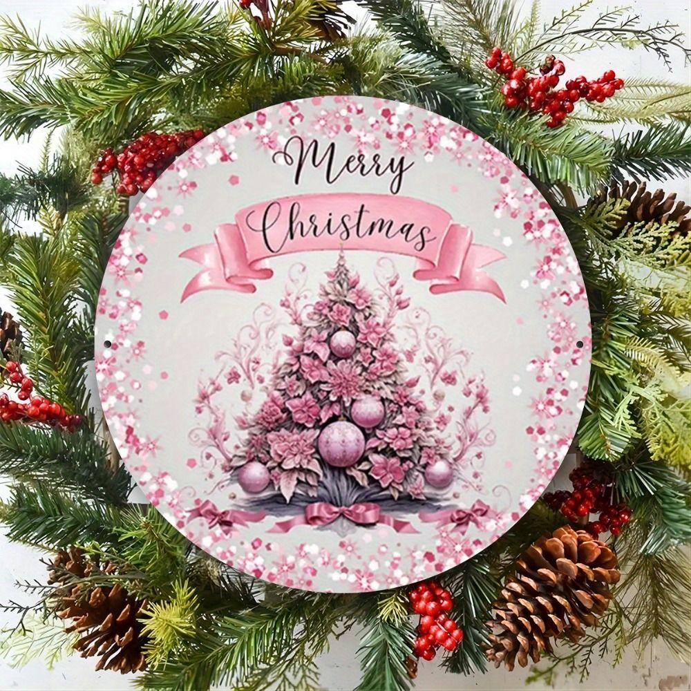 Vintage Metal Sign Blue Deer Merry Christmas Retro Tin Plate Wall Decor Home Holiday Gift 20 Cm