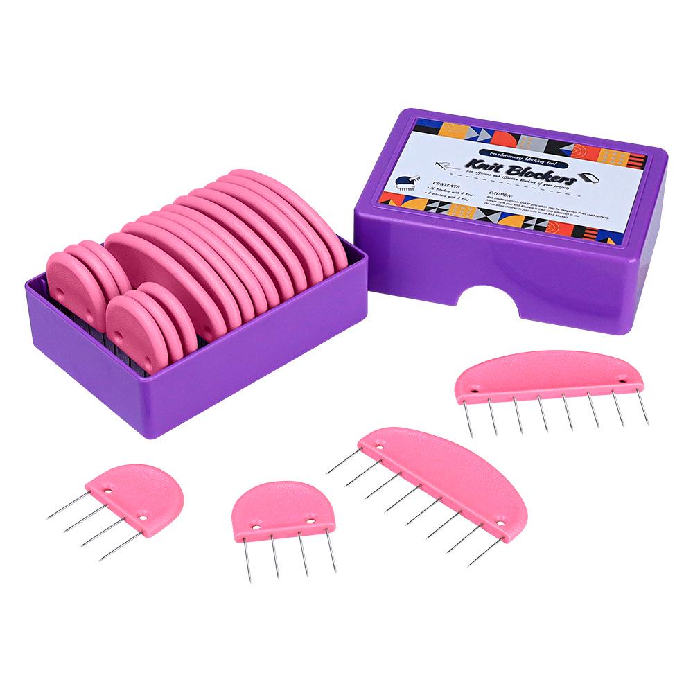 Lavender Purple Knitting Shaping Pins for Shawl and Scarf DIY