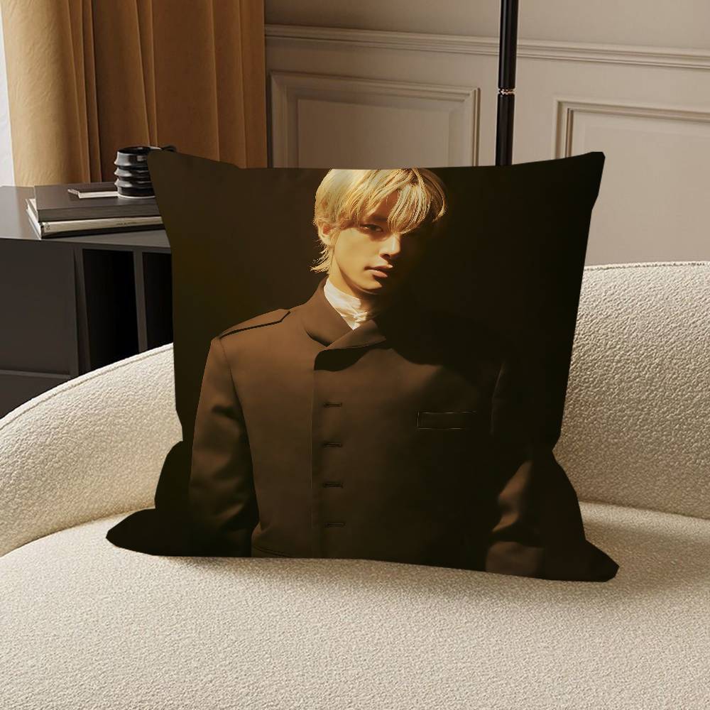 

K-Kpop E-Enhypen-s Персонализированный текст с картинкой декоративные подушки для дома Бытовые подарки 45x45см 12x12Inch