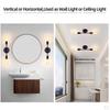 Double Head Metal Lighting Fixture Wide Applications Easy Installation Vertical for Stairs Office