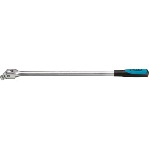 Hazet 914-18 Flexible Handle, Joint Handle, Extension Bar, 12.5mm Drive, 1/2-Inch Ratchet Handle, Universal Joint, 472mm Overall Length, Chrome-Plated
