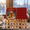 Weihnachtsgeschenk für Haustierbesitzer Thematischer Adventskalender 2026, 24 Tage Countdown mit einzigartigem Set Stück Mini 3D Katzen Hunde Ornamente, Feiertagsgeschenke Zuhause