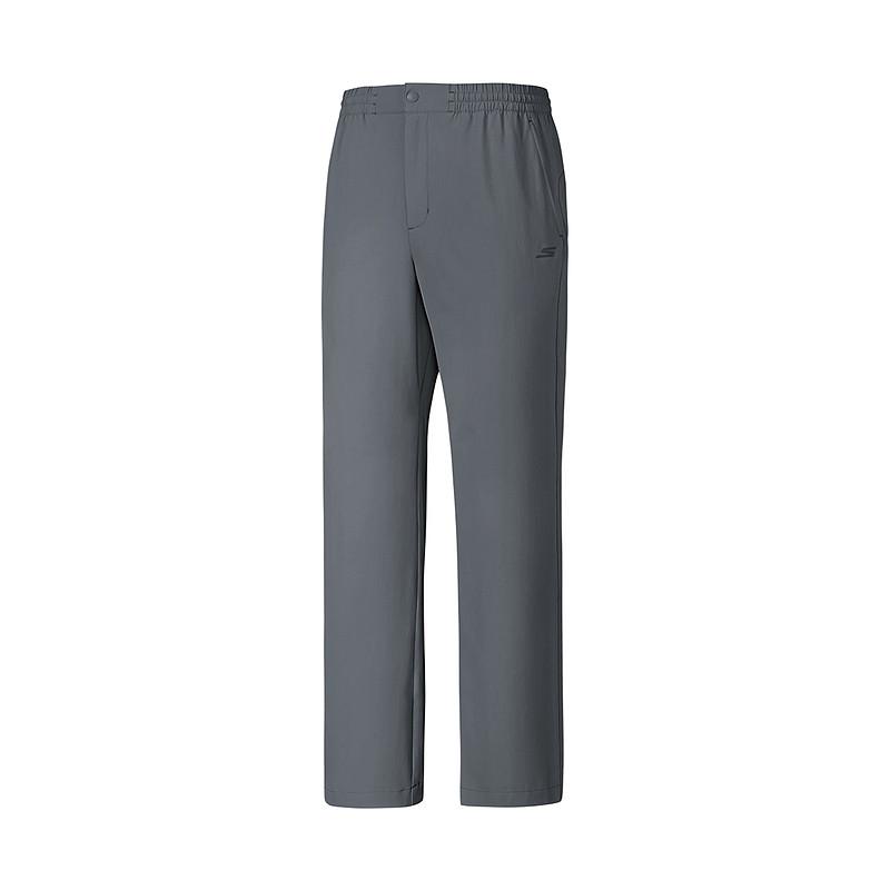 Skechers Godri Knitted Long Pants Casual Fashion Simple Comfortable Breathable Knitted Sports Pants Men bottoms Charcoal-Gray P225M162-000G S