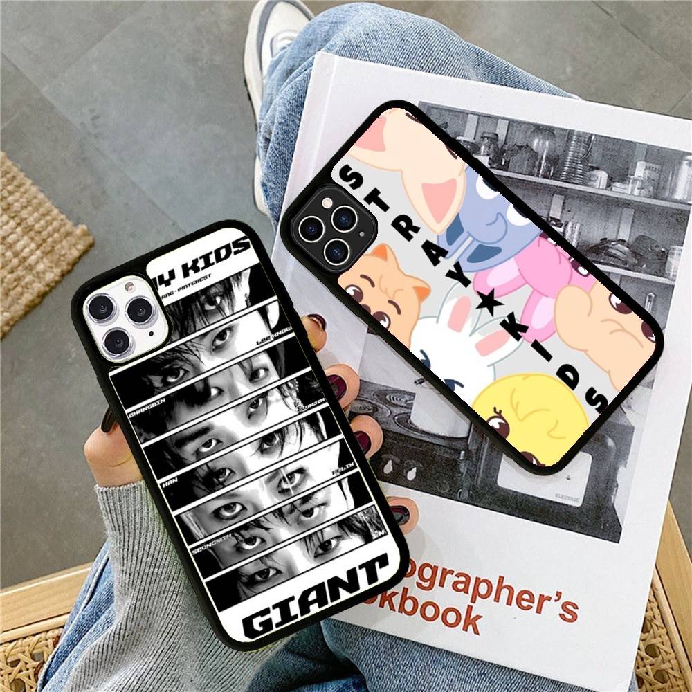 1PC Fashion Kpop S-Stray-Kids Phone Case For iPhone 17 16 15 14 13 Plus 12 11 Pro Max PC+TPU Cases Back Cover