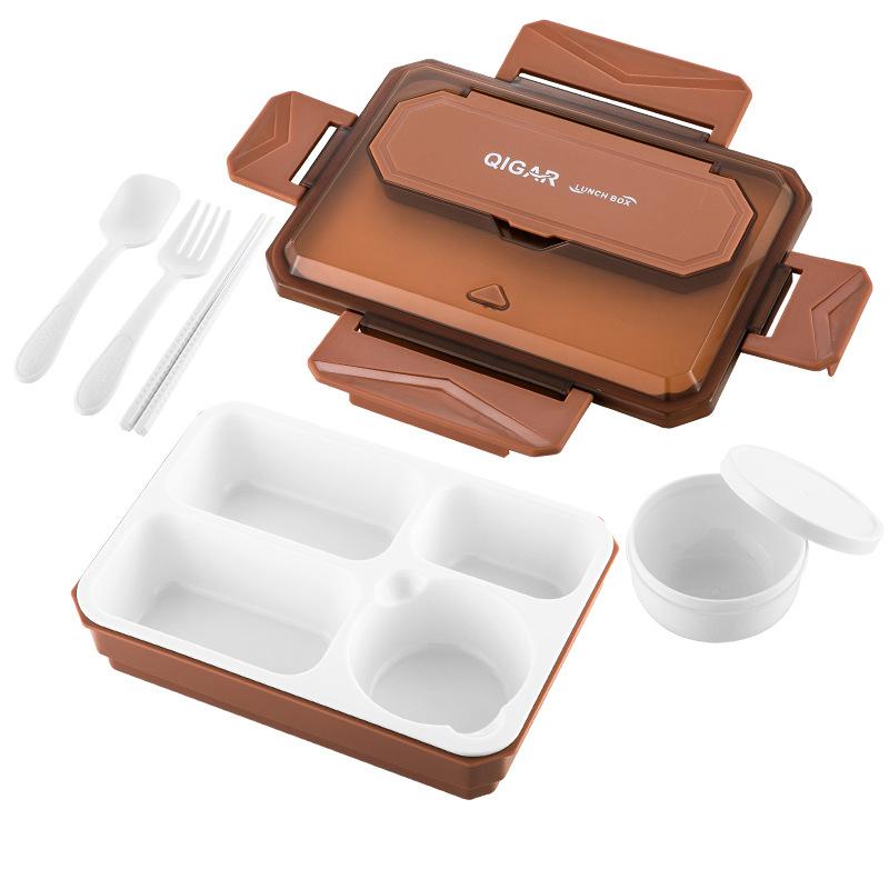 

MeyJig Lunch Box герметичный контейнер для еды Bento Box для микроволновой печи большой емкости столовая посуда 1200 мл