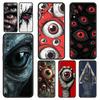 Phone Case For Samsung A56 A36 A26 A24 A12 A14 A16 A50 A70 A22 A40 A34 A54 A42 A52 5G A04s A06 Cover Scary Devil Eye Pattern