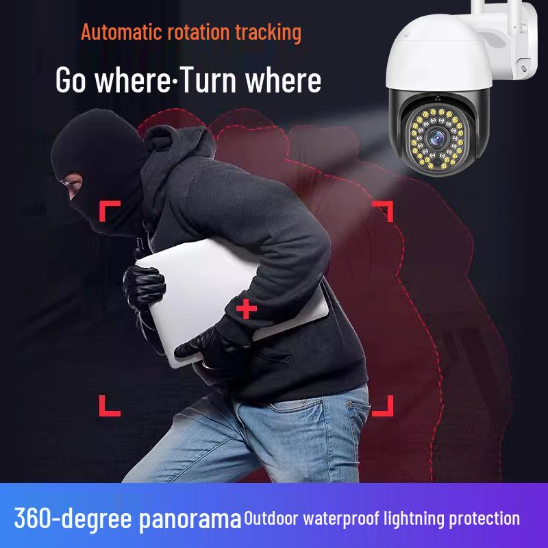 3MP Tuya Outdoor Wireless HD Night Vision Camera with Optional POE Power and PTZ Function