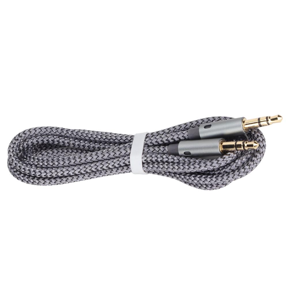 3.5mm Male To Male Cable Nylon Braid Stereo Extension Cord for 3.5mm Port Devices 1.2m 4ft