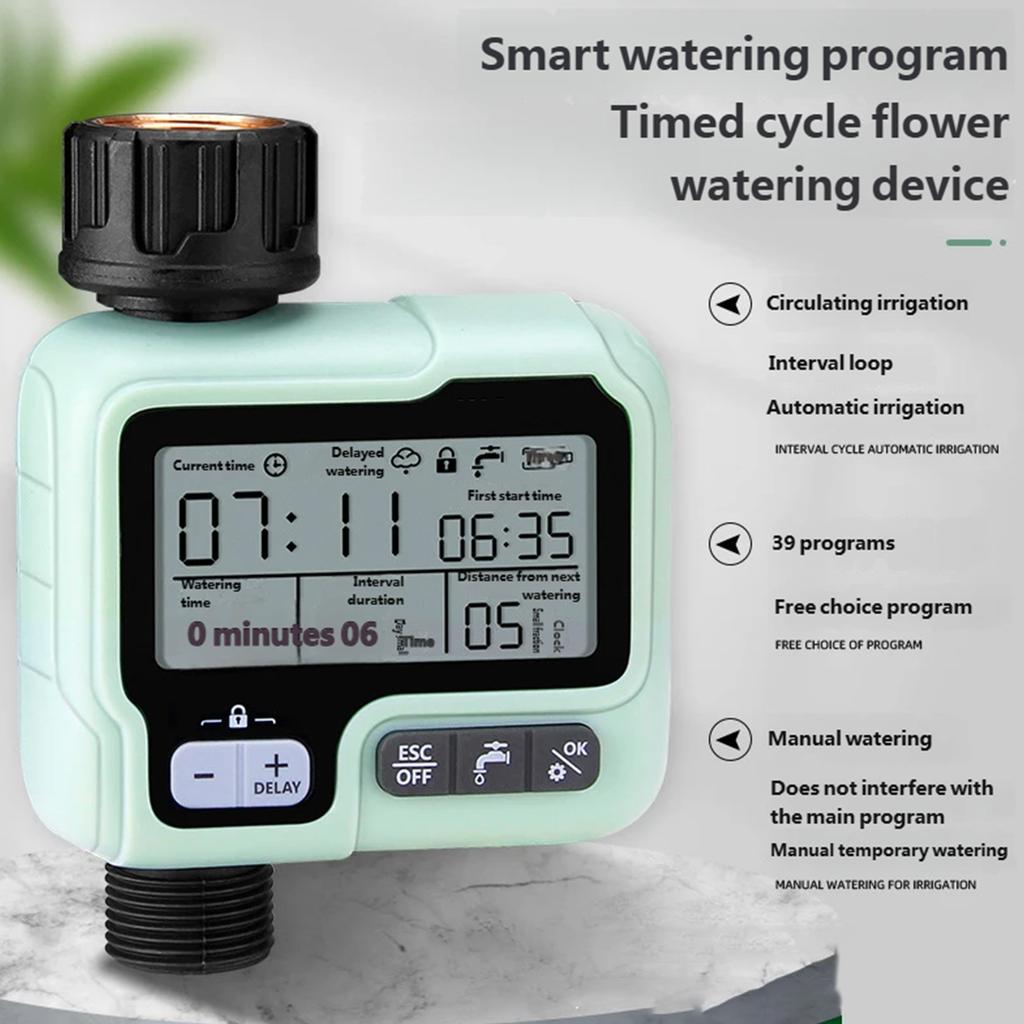 Garden Automatic Watering Timer Intelligent Drip Irrigation System LCD Display Home Horticultural Equipment Accessories
