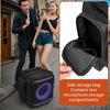 Protective Cover For Encore 2 Speaker With Unique Design Zippered Closure Dustproof Storage Bag With Side Pockets