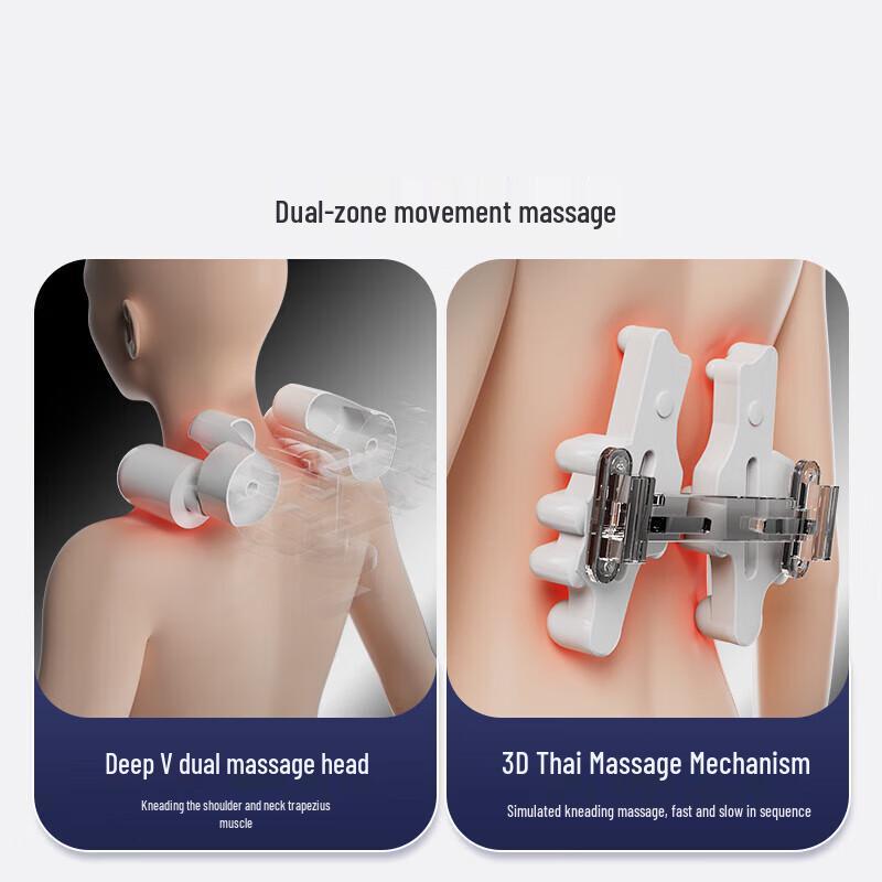 Aux Cervical Neck & Shoulder Massager Pillow with Heat