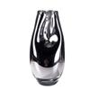 Glass Vase Silver Geometric Arc Flower Vase Flower Arrangement Accessories Hydroponics Terrarium Home Decoration Accessories