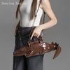 Women's Quirky Shaped Shoulder Bag High Quality PU Leather Handmade Designer Handbag