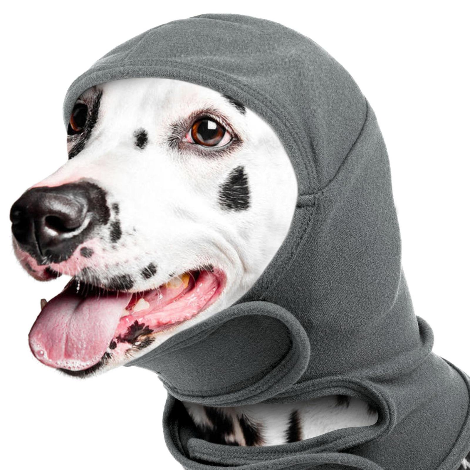 New Dog Soothing Headgear Dog Anti-scare Scarf Soothing Emotions Anti-thunder Earmuffs Headgear S серый