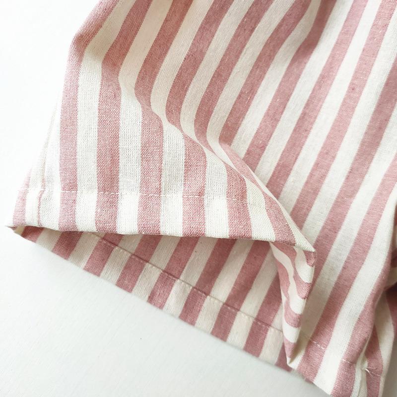 Korean Style Summer Cotton Stripe Shorts for Unisex Babies & Toddlers