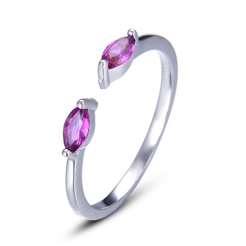 

Танцизное 100% твердое серебряное кольцо для женщин, модные ювелирные изделия с драгоценными камнями, регулируемое кольцо, женский подарок на вечеринку Resizable серебряный