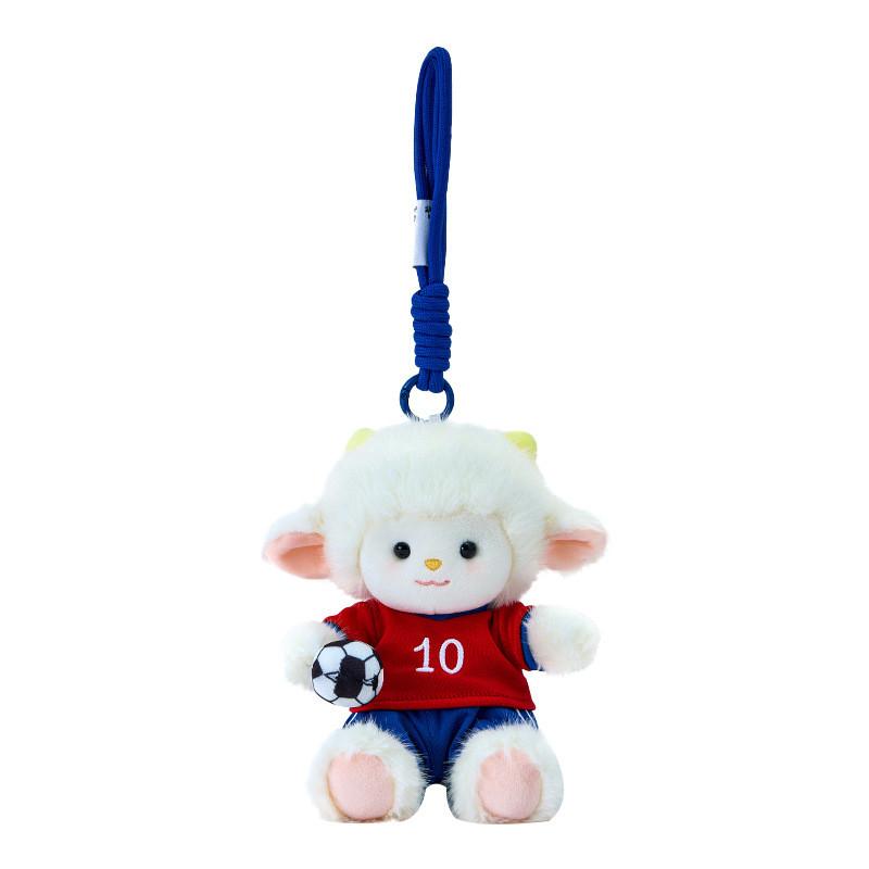 Love Sports Sheep Plush Toy With Soft Short Pile For Kids Room Decor And Comfort