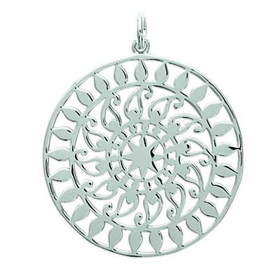 [L5676] - Silver Pendant 'Carmen' Silver (rhodium-plated) - 30 Mm