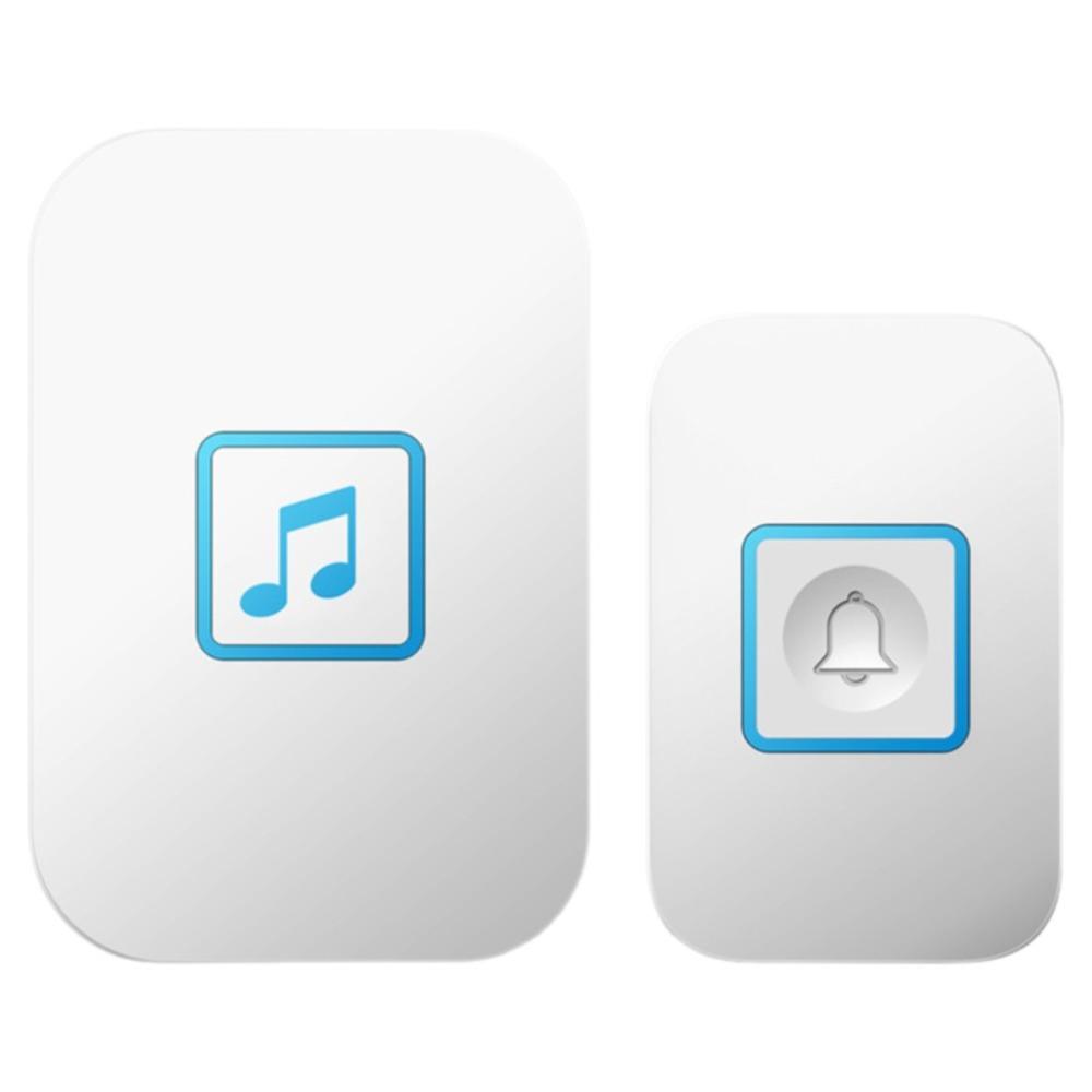 Waterproof Wireless Doorbell Plastic Welcome Doorbell Easy Installation Door Chime Kit  Apartment