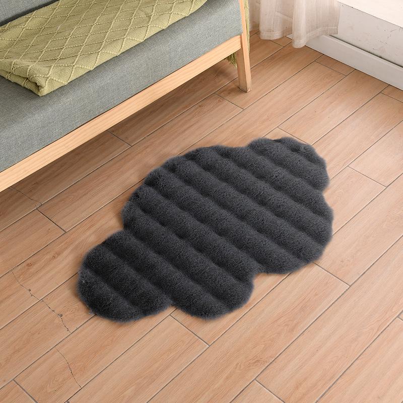 Cloud Carpet: Cute Girly Bubble Fleece Rug for Bedroom & Living Room - Machine Washable