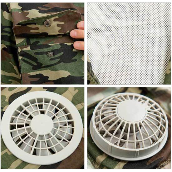 Air Conditioned Jacket Camouflage Cooling Men USB Long Sleeve Sun Protection Coat