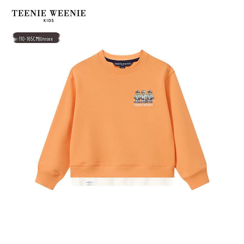 Teenie Weenie Kids Stylish Embroidered Layered Look Sweatshirt